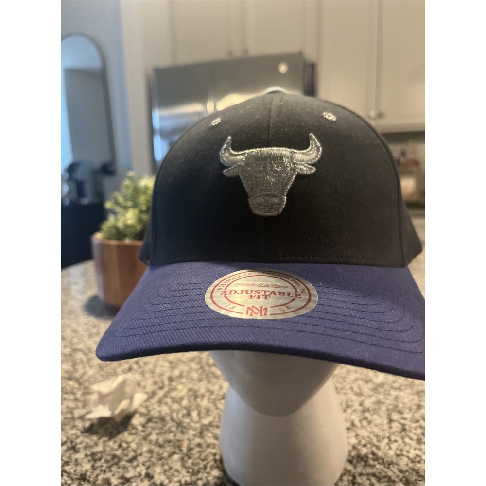 Mitchell & Ness CHICAGO BULLS [EZZ06] FLEXFIT 110 Black LOW PRO Snapback Hat